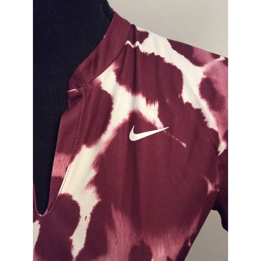 Nike Dri Fit V Neck Purple Top Short Sleeve Women's Small S